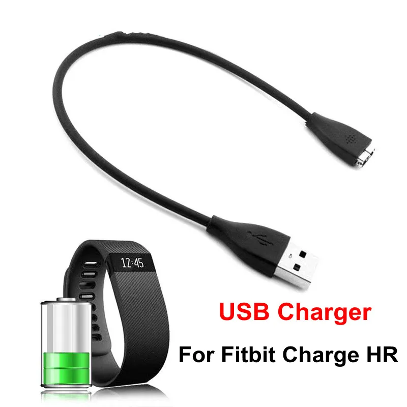 2 комплекта сменных USB зарядных устройств для Fitfit Charge HR Charging Date кабель питания с