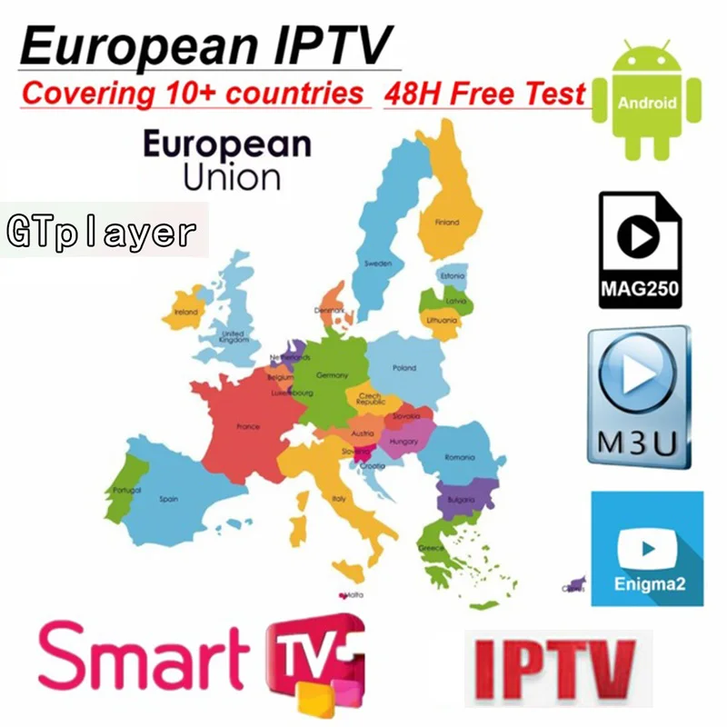 Европа IP tv подписка Отт ip tv Франция Великобритания Немецкий Арабский голландский Швеция французский Польша Португалия Smart tv IP tv M3U 6000 Live