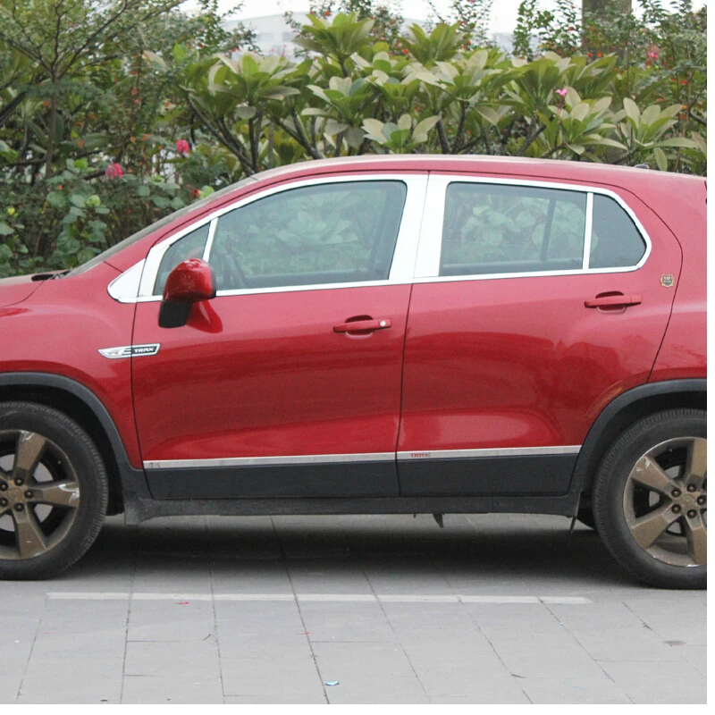 Lsrtw2017 304 нержавеющая сталь окна автомобиля планки для chevrolet Tracker chevrolet trax модель Holden trax 2013