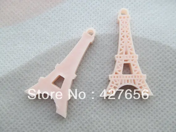 20 шт. синяя/светло-розовая Подвеска из смолы Эйфелева башня кабошон набор для