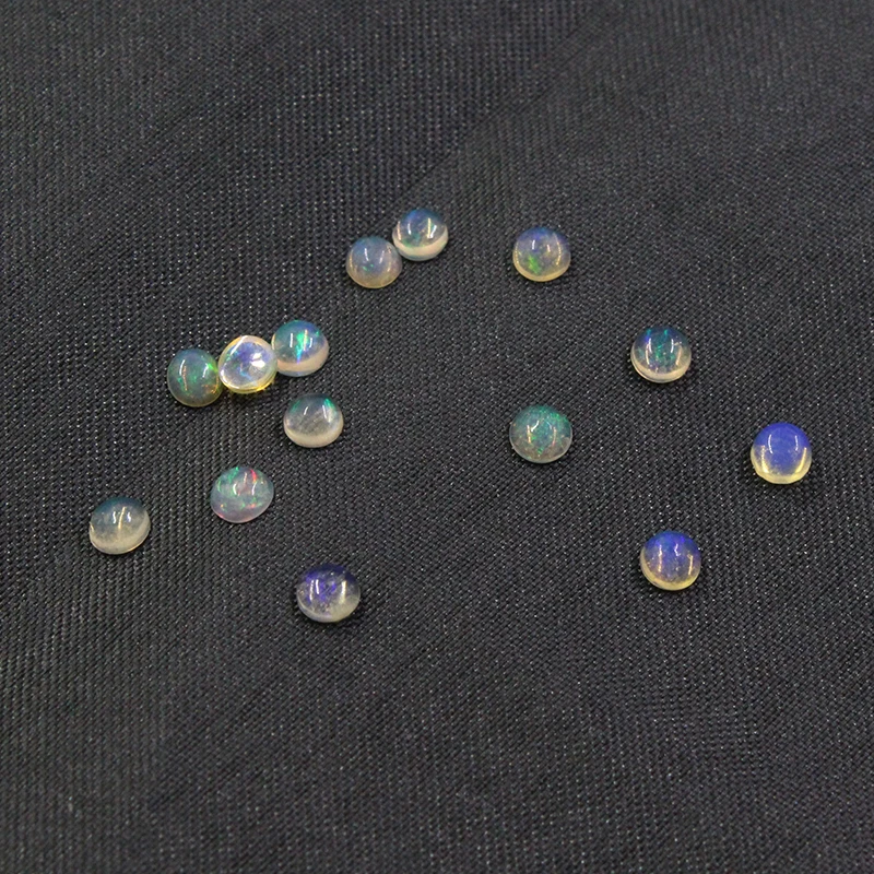 Круглый Опал 3 мм незакрепленный драгоценный камень для ювелирного магазина 100%