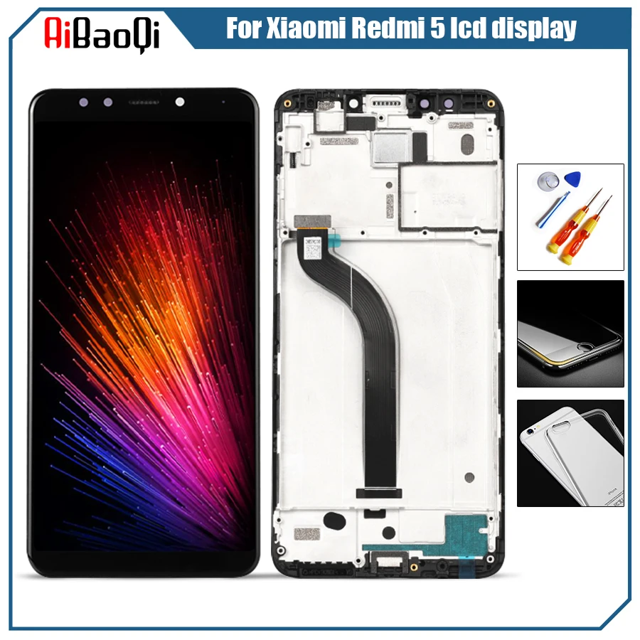 Для Xiaomi Redmi 5 сенсорный экран и ЖК-дисплей дигитайзер Сенсорная панель в сборе 7