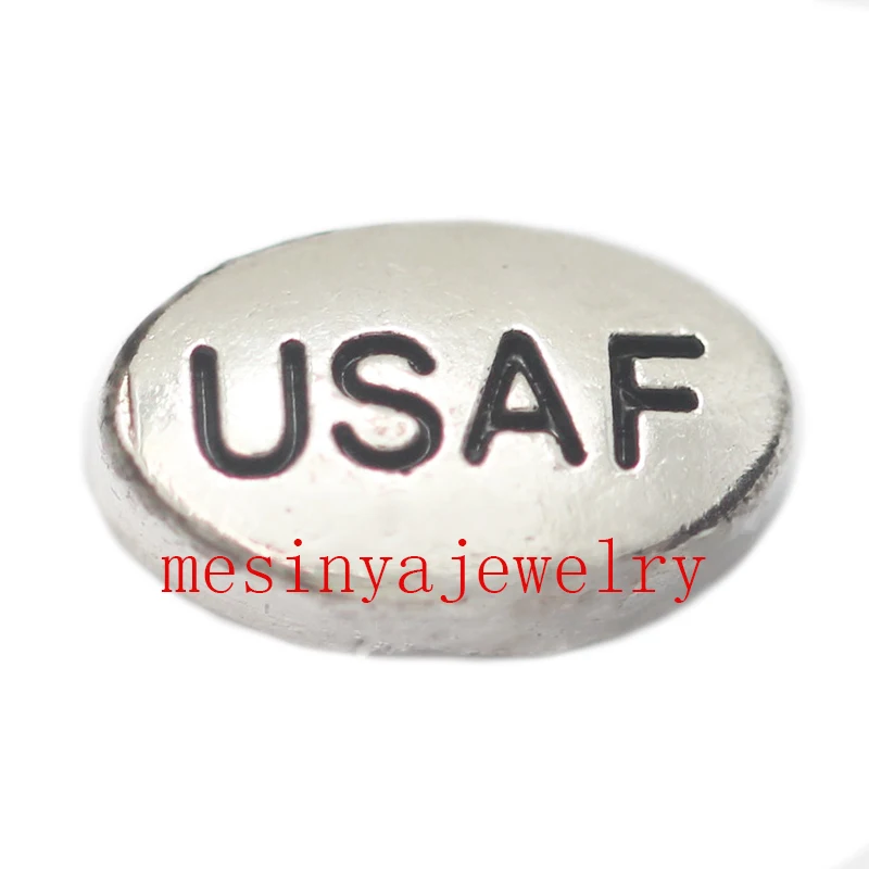 10 шт. Плавающие Подвески USAF для стеклянного медальона минимальное количество