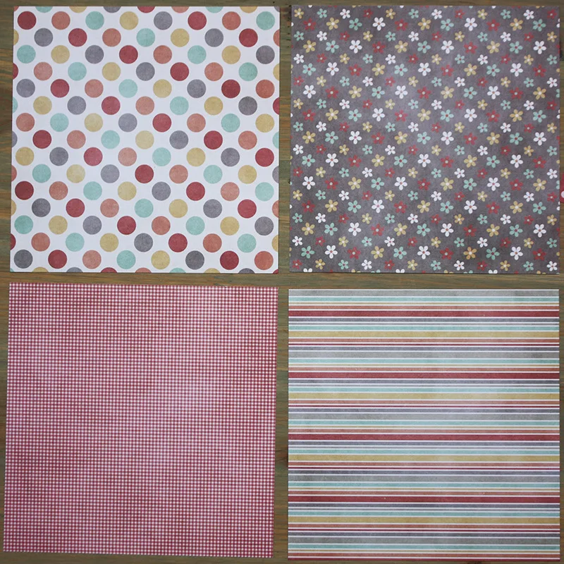 12 шт./упак. 6*6 дюймов бумажный пакет с рисунком для скрапбукинга DIY Happy planner Card Making
