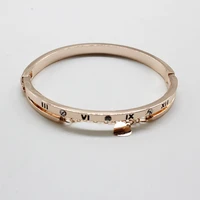 crystal bracelets bangles fashion woman stainless steel cuff bracelets love heart screw bangle lady wedding party jewelry gift