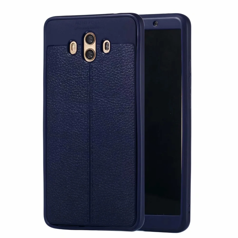 360 полный защитный чехол личи для huawei Y6 Y9 2018 Nova3 P умный мягкий P20 9 Mate10 Lite на Honor 7C 7A Pro
