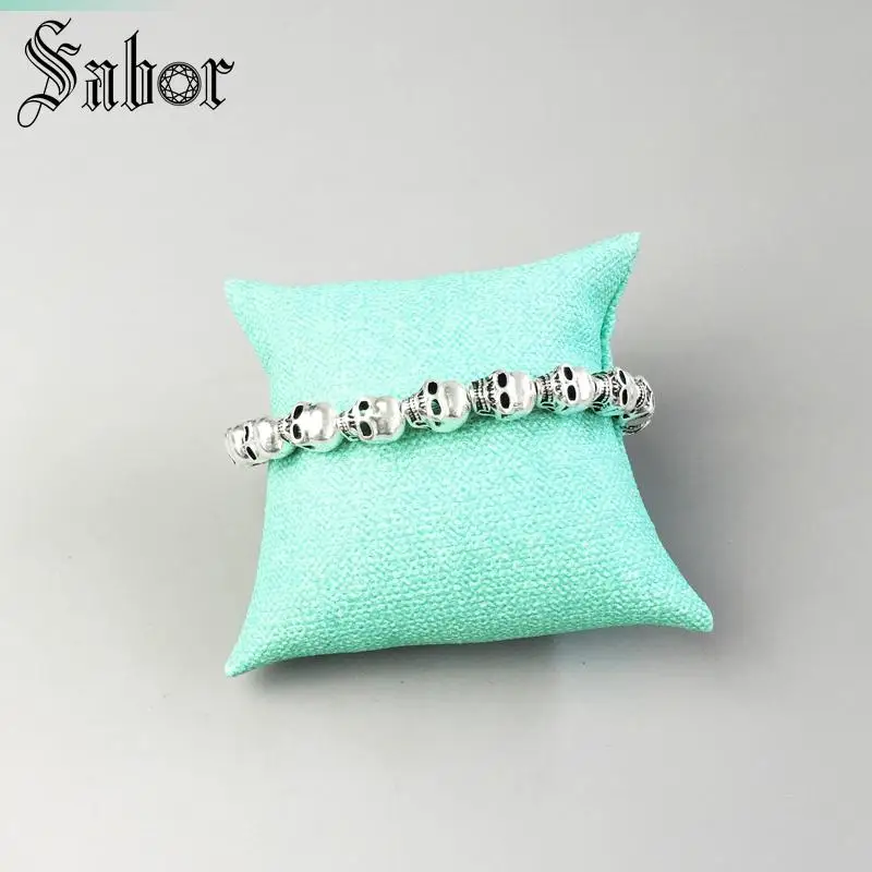 Аксессуары серебряный цвет планшетовый браслет эластичный в форме сердца Rebel Punk