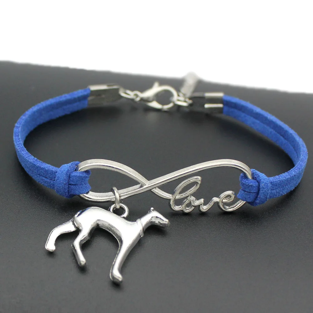 Браслет талисман с надписью Love Greyhound|jewelry for men|infinity lovecharm bracelet |