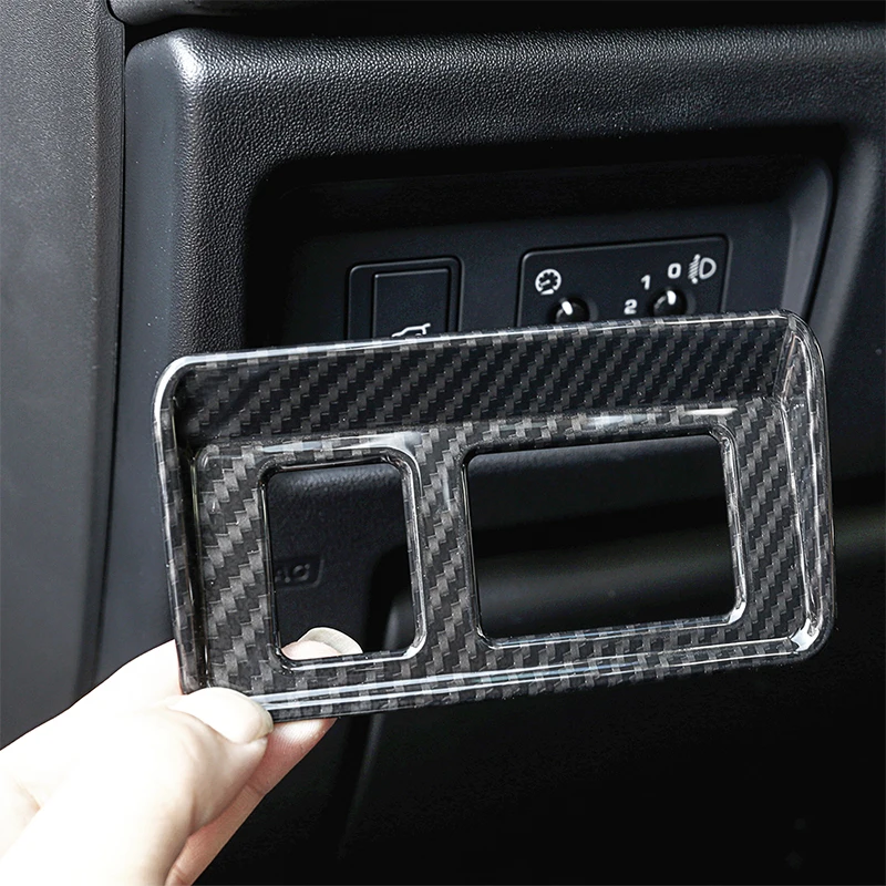 1 Pcs For Land Rover Discovery Sport 2015 2016 2017 2018 Carbon Fiber Style ABS Plastic Inner Tail Door Switch Frame Cover Trim |