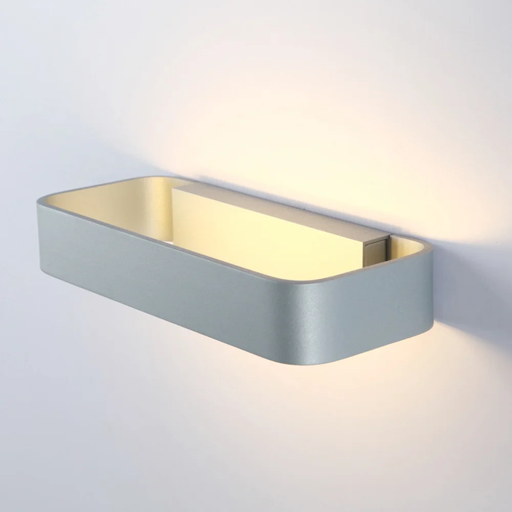 Nordic wall lamp bedroom led bathroom mirror front light toilet dressing table rectangular aluminum sconce LU808183 | Лампы и