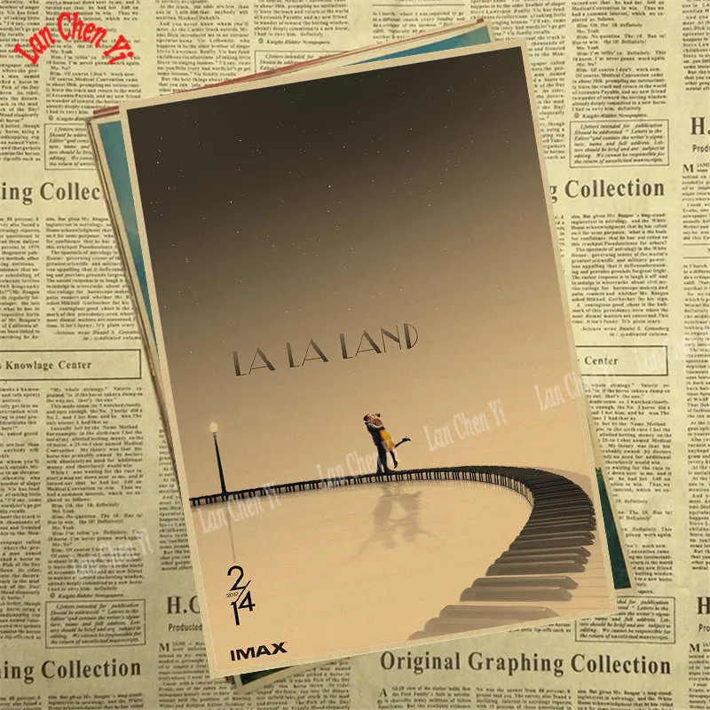 LA LAND классический фильм крафт-постеры для бара кафе домашний декор настенная роспись