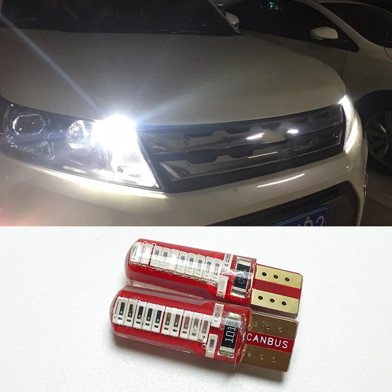 Автомобильный светодиодный фонарь T10 194 W5W Canbus 5630 SMD для skoda octavia 2 a7 a5 fabia rapid yeti