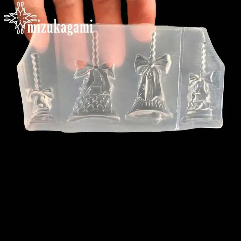 Christmas Bell УФ-полимерная Жидкая силиконовая форма, Колокольчик для елки, Снежная подвеска, полимерные формы, Подвески для DIY, рождественский подарок, ювелирные изделия, аксессуары - Цвет: Christmas Bell