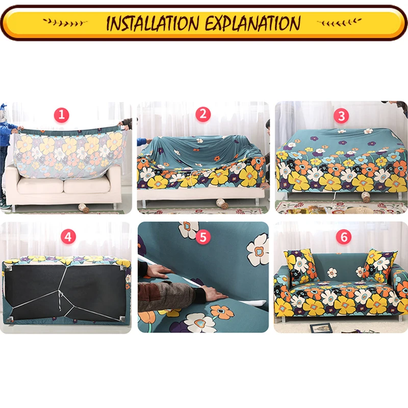 Браун Защитная чехол для дивана на резинке для мебели углового дивана для гостиной.