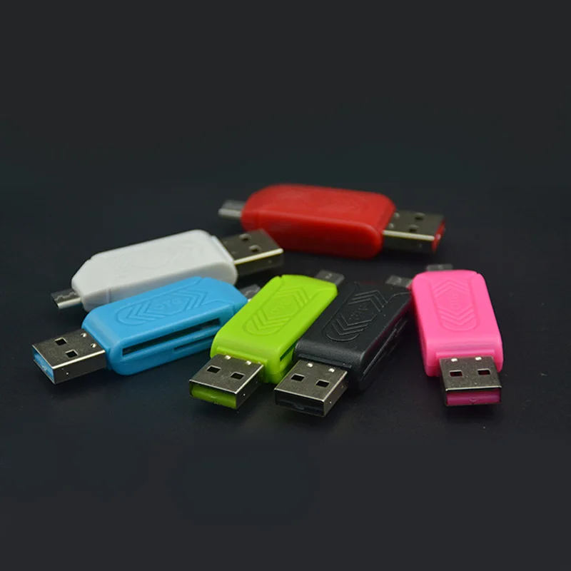 2 в 1 USB OTG кардридер Универсальный Micro TF/SD телефонный удлинитель-переходник