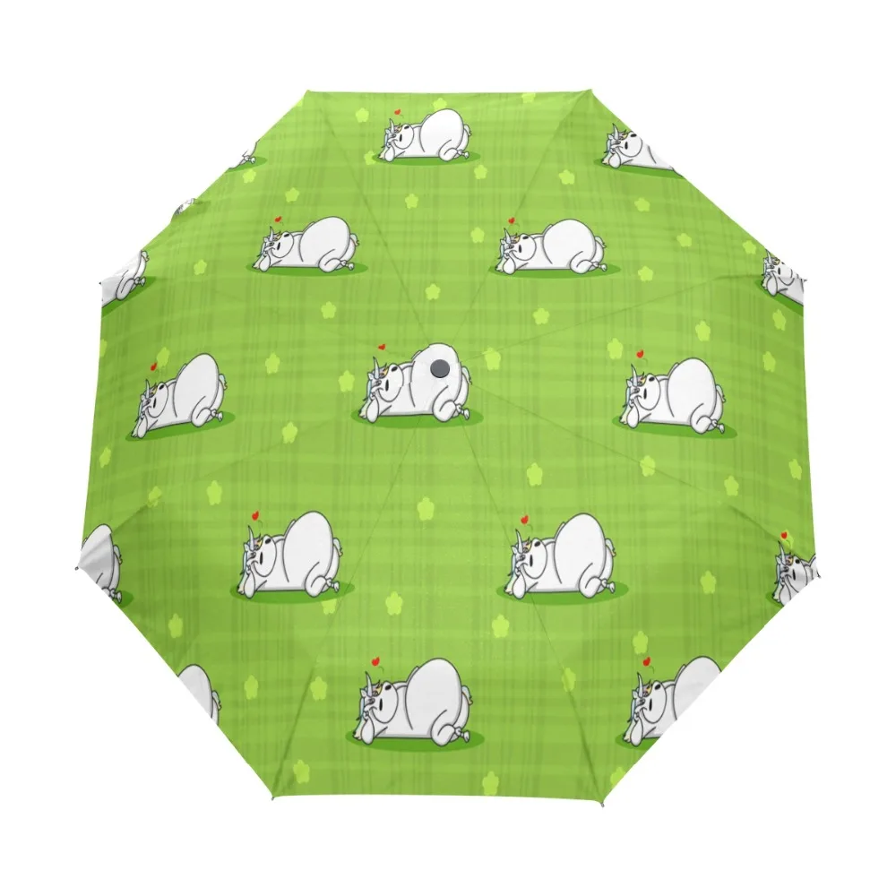 

Cartoon Unicorn Umbrella Cute Paraguas Mujer Parapluie Folding Women Regenschirm High Quality Black Coating Sun Umbrella Parasol