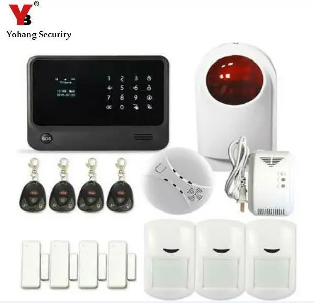 Охранная сигнализация Yobang беспроводная 433 МГц GSM SMS|alarm system|alarm system wirelessalarm wifi |
