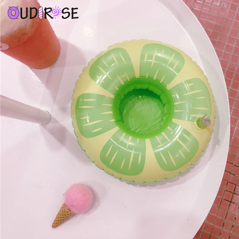 Flamingo Party Decoration Floating Inflatable Drink Cup Holder Garden Pool Hawaii Toy Activity Supplies | Дом и сад