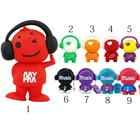 Высокоскоростной смешной мультяшный музыкальный игрушечный USB флеш-накопитель USB 2,0 флэш-накопитель 32 ГБ16 ГБ8 ГБ4 Гб музыкальный человек флэш-накопитель мини U-диск