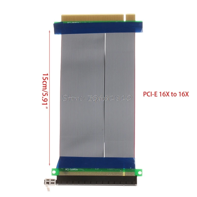 PCI E 16X до Райзер Расширитель адаптер карты PCIe Экспресс гибкий кабель Прямая