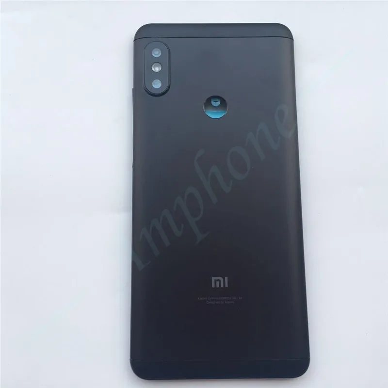 Новые запасные части для Xiaomi Redmi Note 5/Note 5 Pro Корпус задней крышки батареи+ боковые кнопки+ Замена объектива вспышки камеры