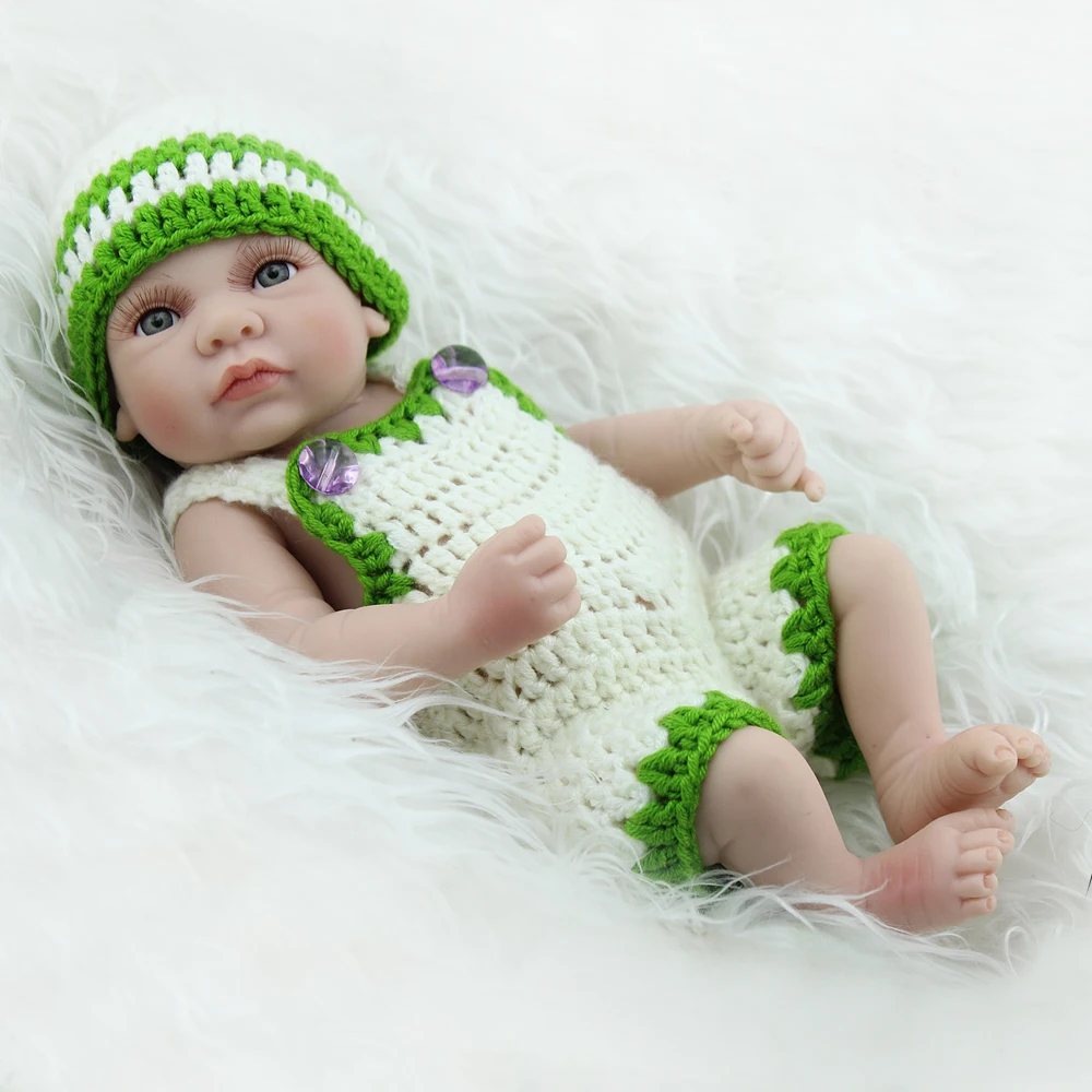 Реалистичные силиконовые мини Кукла Reborn 10 дюймов 28 см|realistic reborn|silicone reborn babiesreborn baby