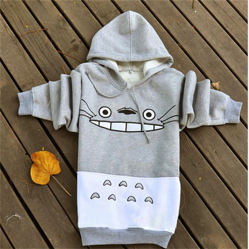 Hot Sale Autumn Fashion Men Women Cartoon Totoro Hoodie Sweatshirt Unisex Pullover Spring Casual Coat Hoodies Hooded | Женская одежда