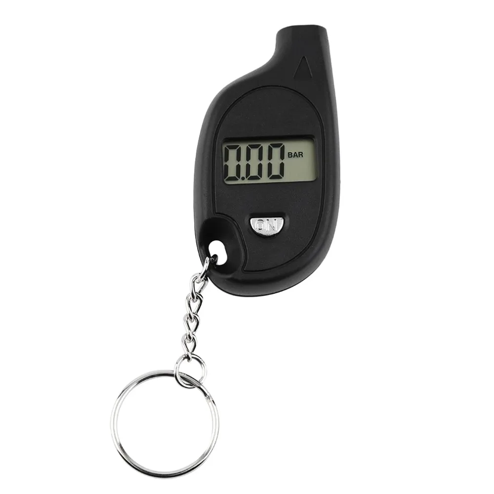

Mini Applied Keychain LCD Digital Tire Tyre Air Pressure Gauge Fr Car Motorcycle