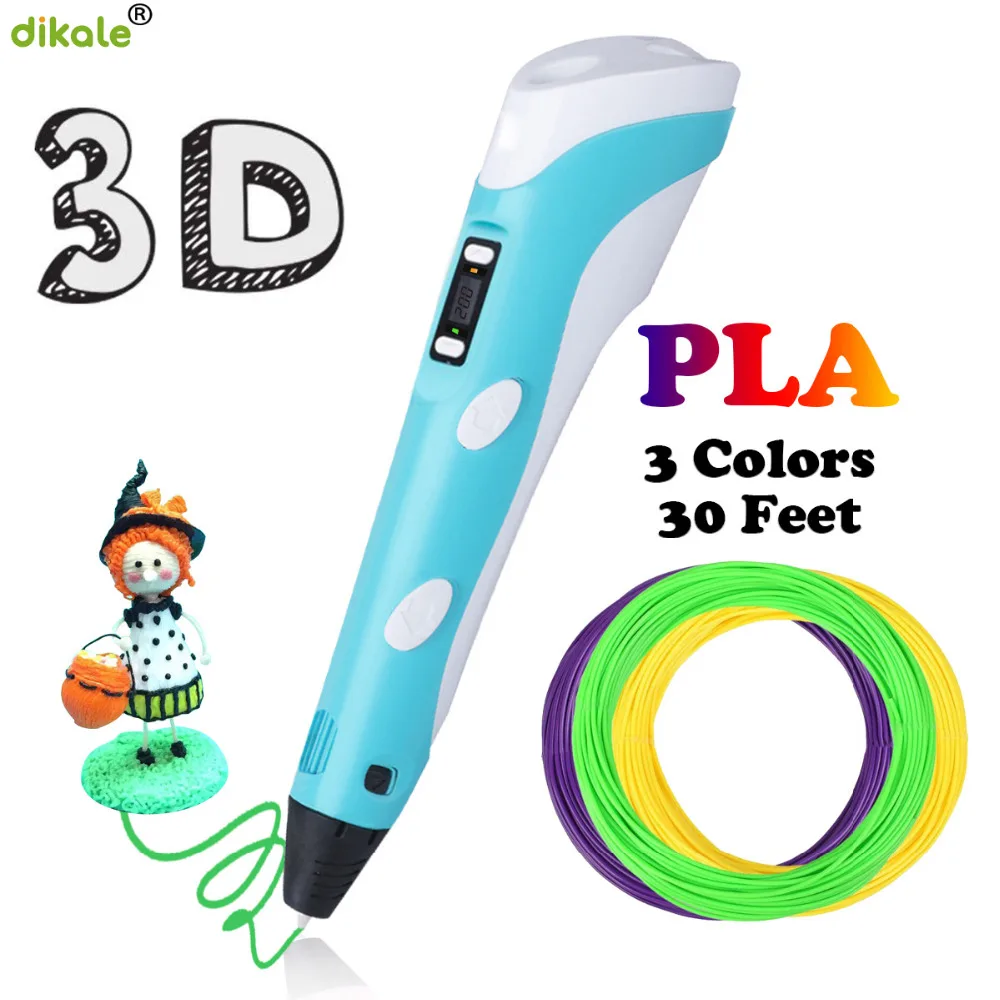 3d ручка dikale для рисования 2 поколение 1 75 мм PLA 12 В|3D ручки| |