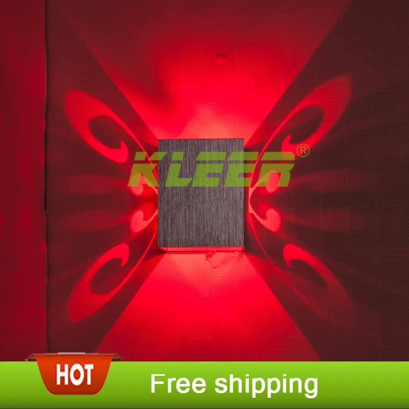 

2014 Novelty design Light led Wall Lamp 3W For Aisle Bedroom Corridor Porch,Background butterfly Light Luminous Efficiency Lamps