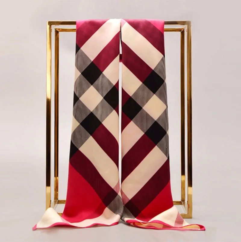 Chic Вязать Тартан Негабаритных Шаль Женщин Сетка Проверьте Бандана Новый