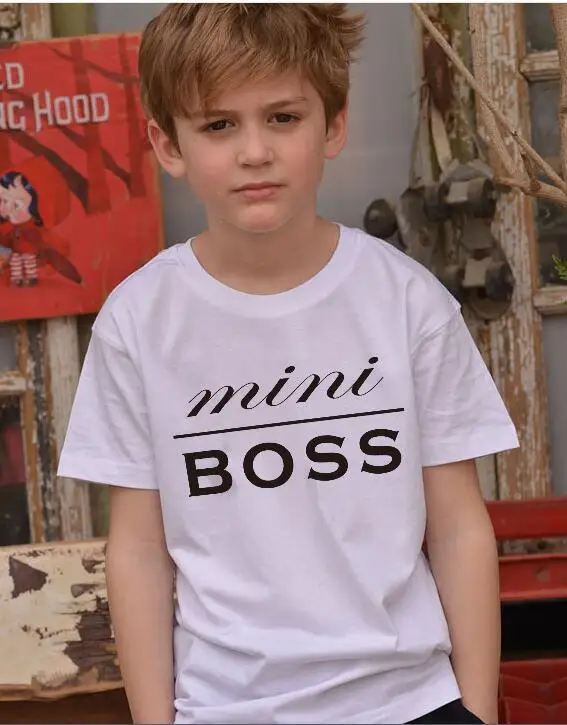 Новинка футболки для семьи с подарком на День святого Валентина надписью BOSS MAN LADY