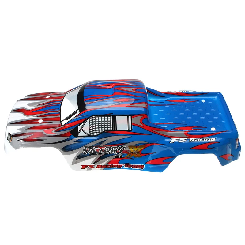 FS Racing 538551 Red & Blue RC Car Shell FS53692 1/10 автозапчасти | Игрушки и хобби
