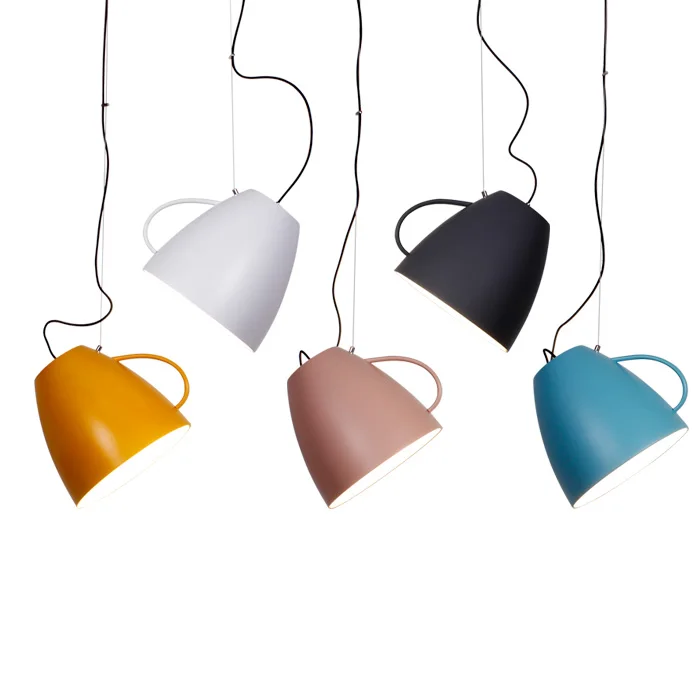

New Nordic Iron Pendant Lights Macaron lamp for Restaurant /Bar/Coffee Shop Home Lighting Luminarias
