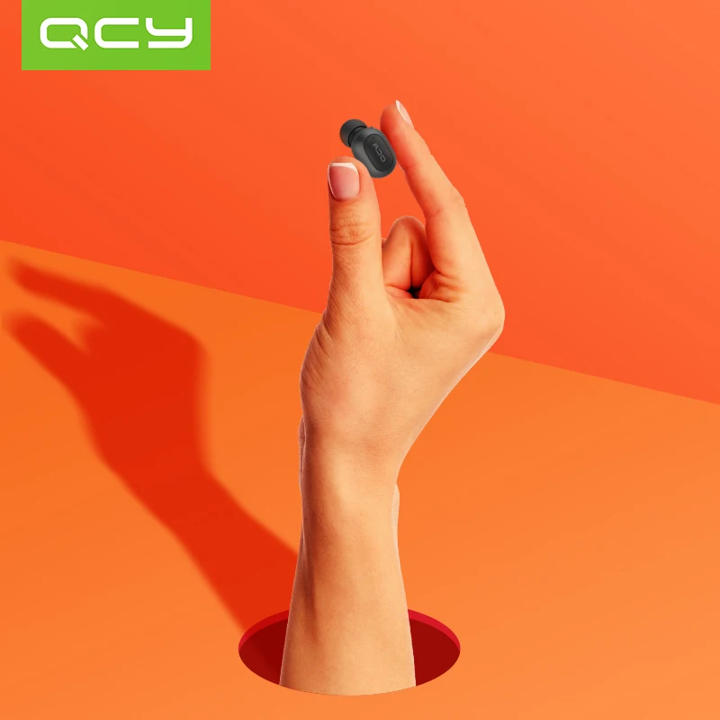 QCY qm1 беспроводные bluetooth наушники мини невидимые Bluetooth 5 0 с микрофоном