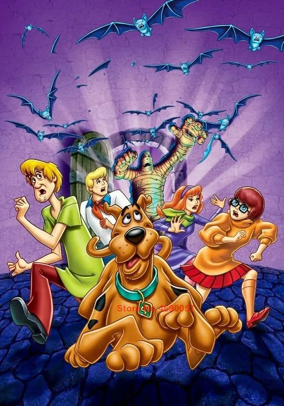 DP-1085-5 Алмазная картина 5D полный квадратный/круглый "Scooby Doo мультфильм" бриллиантом кристаллом вышивка крестиком Мозаика домашний Декор подарок - Цвет: DP-1085-5