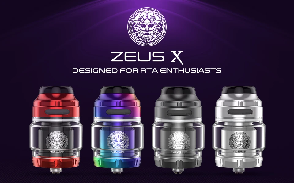 Электронная сигарета vape Танк Geekvape Zeus X RTA 4,5 мл емкость бака с 810 Delrin капельным наконечником бак rta vs zeus dual/AMMIT MTL