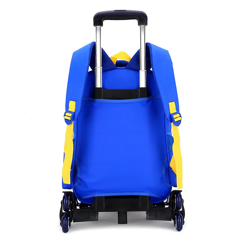 Children trolley/2- 6 wheels elementary school student bookbag backpacks rucksack boy girls grade/class 1-4 with Shoulder bags