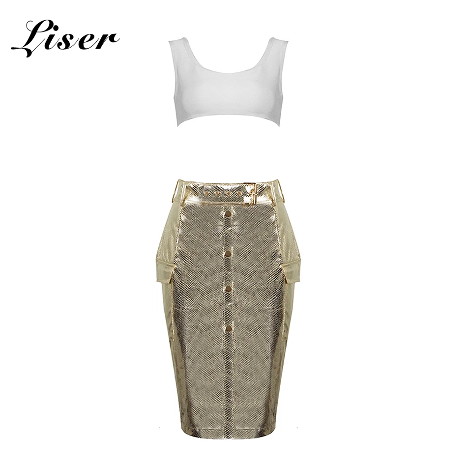 Женское облегающее платье из ПУ кожи без бретелек | Женская одежда