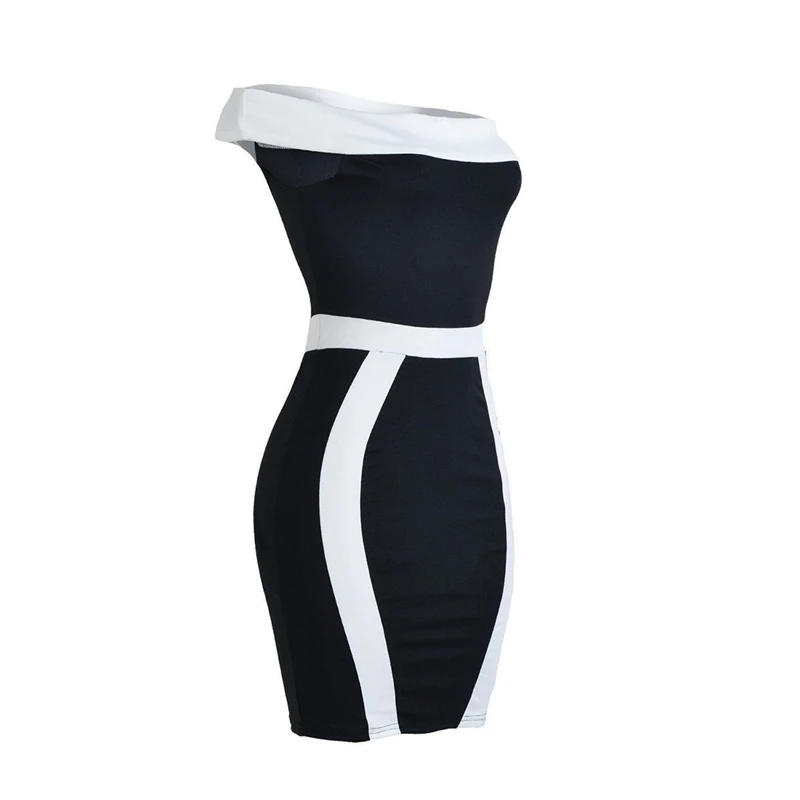 2018 женское сексуальное облегающее платье Vestido с вырезом лодочкой белое Клубное