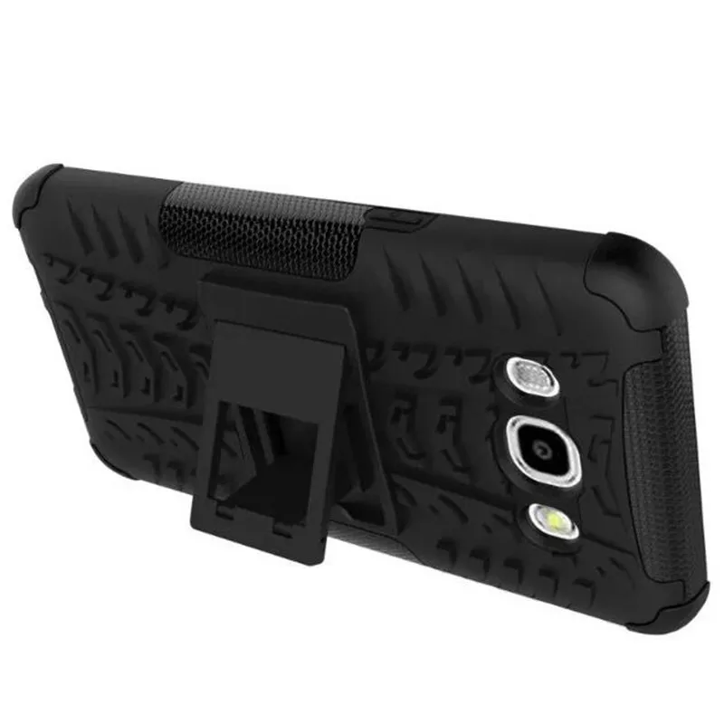 Для Samsung Galaxy J5 2016 чехол DualLayer Жесткий пластиковый Чехол Держатель подставка для