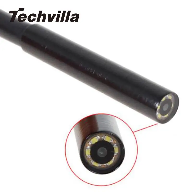 Techvilla 6LED 5.5 мм для Samsung Android телефон эндоскоп 1.3mp Водонепроницаемый IP67 змея трубки
