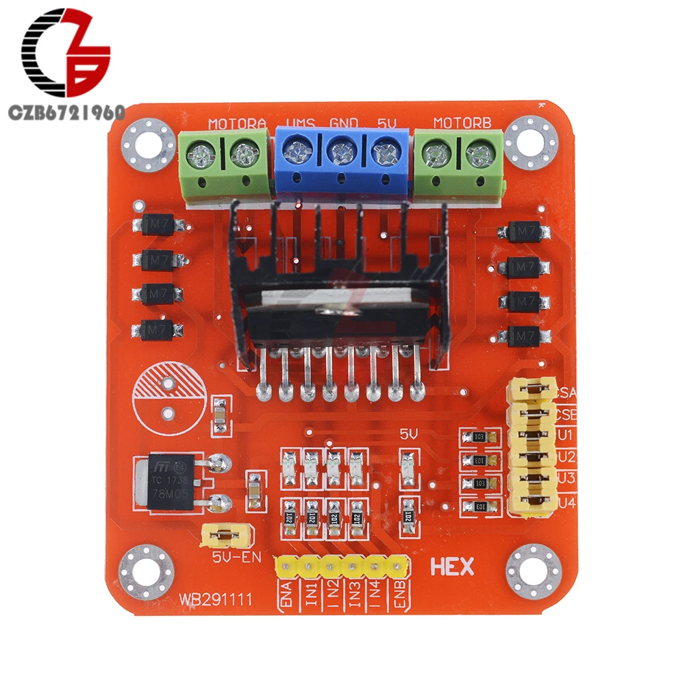 L298N Модуль драйвера двигателя постоянного тока для Arduino PIC AVR Robot плата модуль|motor