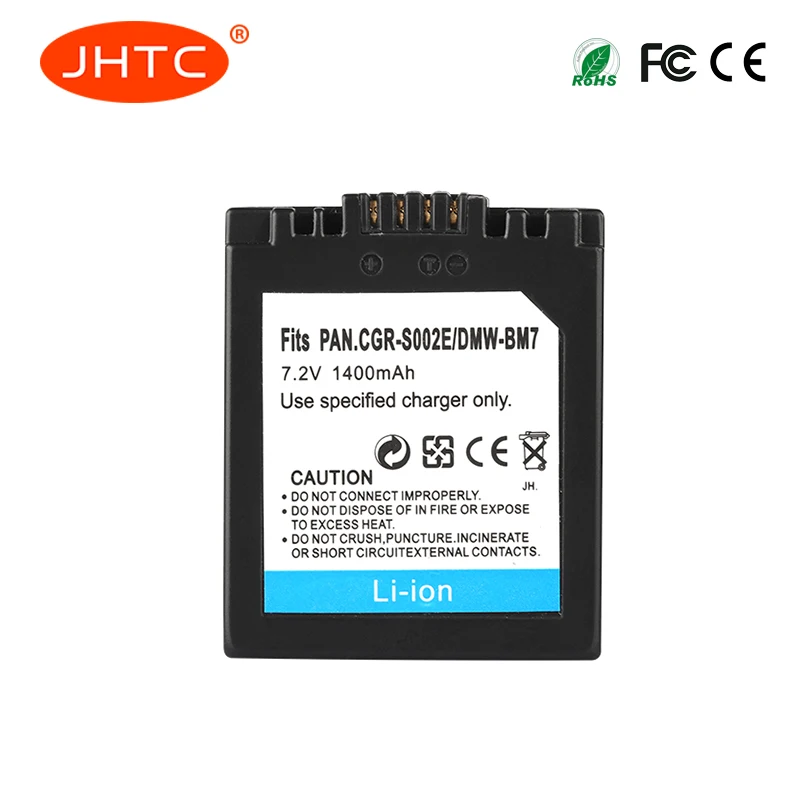 CGAS002 Аккумулятор для Panasonic DMC FZ1 FZ10 FZ10EG K FZ3B DMW BM7 S002/CGA S002E 1400mah|battery 1400mah|140 mah batterybattery for