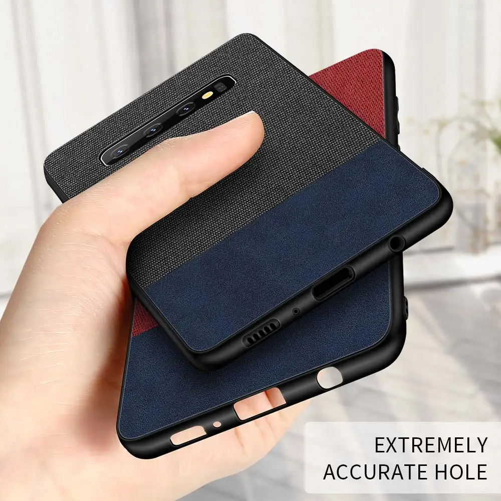 DR.CASE Farbic Smooth Case For Samsung Galaxy J3 J7 J5 2017 EU 2016 Double Color Cloth Leather J6 Plus J8 J4 |