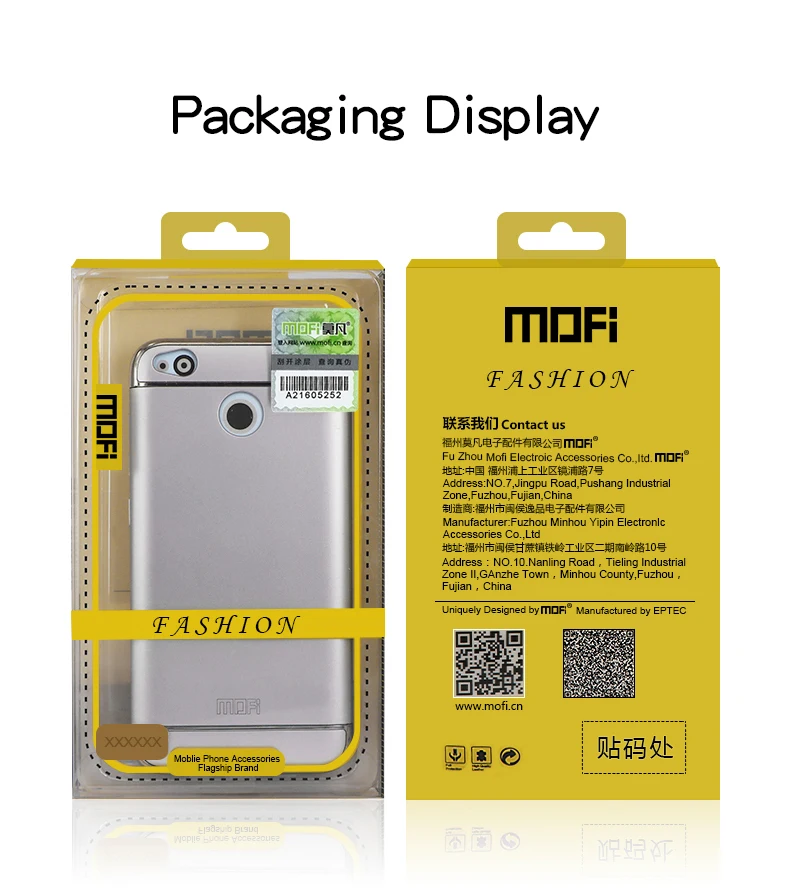 Electroplate Case For Xiaomi Redmi 6 Pro MOFi Shockproof 3 In 1 Matte Slim PC Cover Frames Hybrid |
