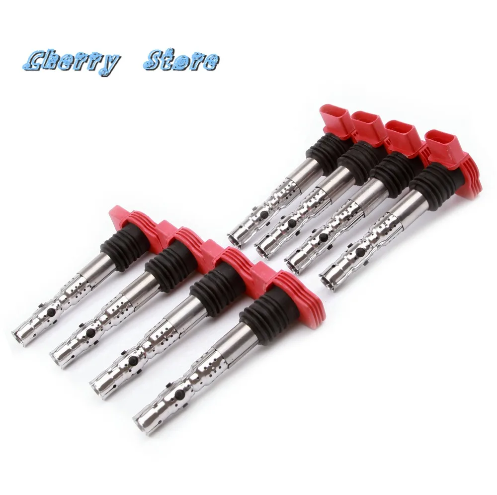 

New 06C 905 115 M 8Pcs Ignition Systems Ignition Coils For Audi A4 S4 A6 S6 A8 S8 3.0L V6 ASN BBJ UF-483 C1471 5C1470 06C905115G
