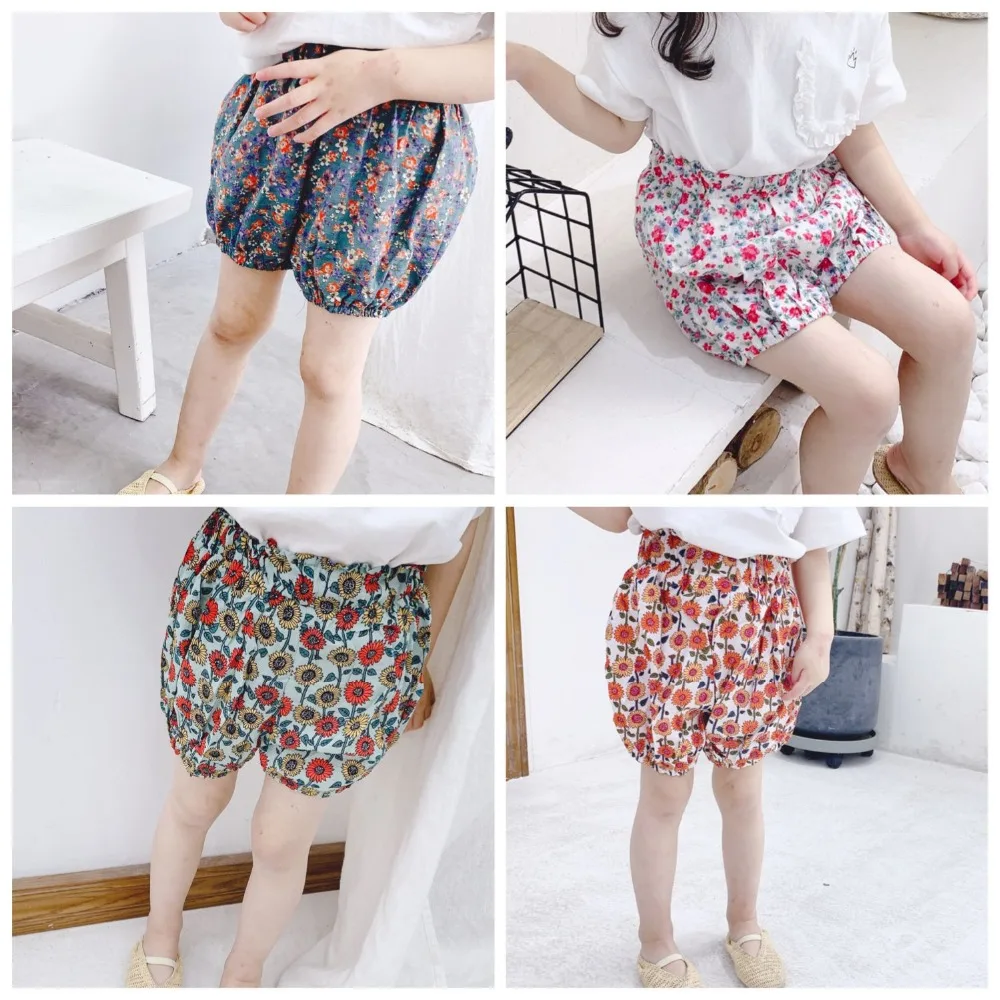 2019 летний корейский стиль модный Флористический с высокой талией шорты для