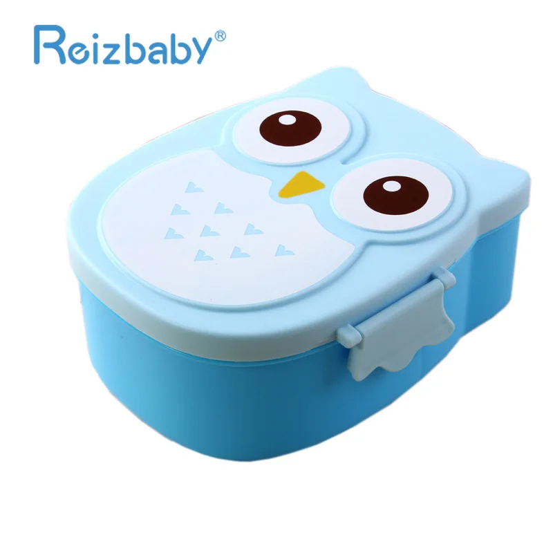 REIZBABY детская Милая мультяшная Сова пищевой контейнер для микроволновой печи два