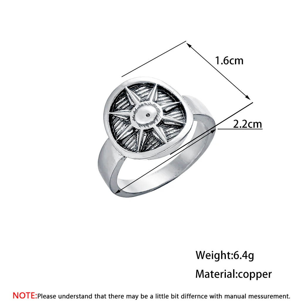 Cxwind кольцо в стиле панк с цветами и звездами блестящий амулет солнце снежинка